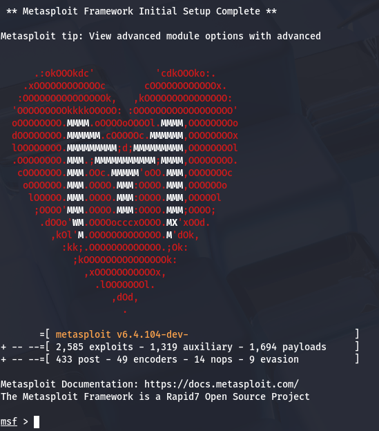 Metasploitable Framework Testing