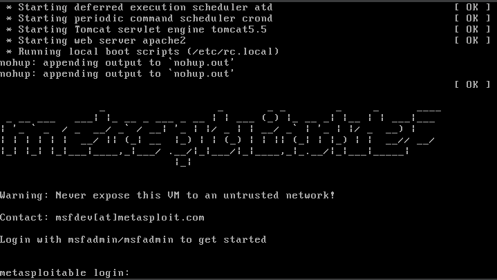 Metasploitable2 VM Testing