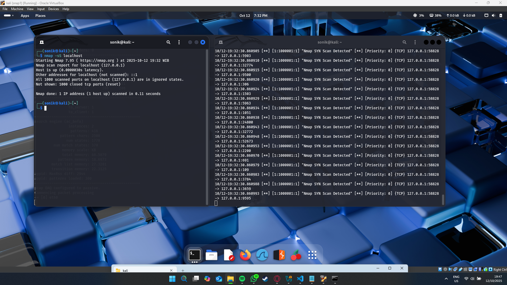 Simulate attacks (placeholder)